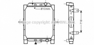 AVA QUALITY COOLING re2057 -  Радиатор, охлаждение двигателя